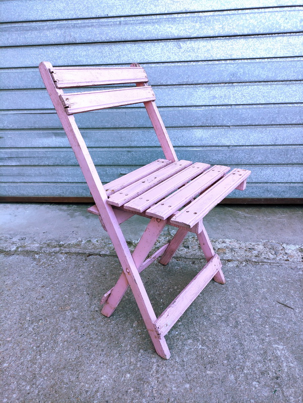 silla plegable espectaculo circo madera 45-77x40x42 t200u